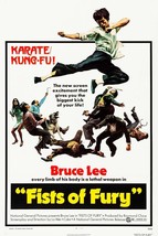 1972 Fist Of Fury Movie Poster Print 11X17 Bruce Lee Chen Zhen Martial Arts  - £9.77 GBP