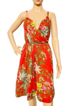 Isabel Marant Etoile Women&#39;s Cotton Floral Printed Ruffle Short Mini Dress S 34 - £73.80 GBP