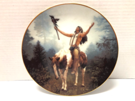 Hamilton Collection 8 1/4&quot; DELIVERANCE Mustic Warriors Indian Plate - £7.91 GBP