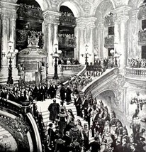 Opening Of The Grand Paris Opera 1902 Half Tone Art Emerson History Prin... - $22.50