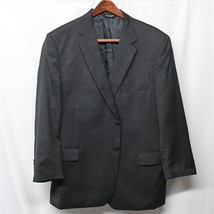 Jos A Bank 50R Charcoal Gray Gordon Wool 2 Button Blazer Suit Jacket Sport Coat - £27.64 GBP