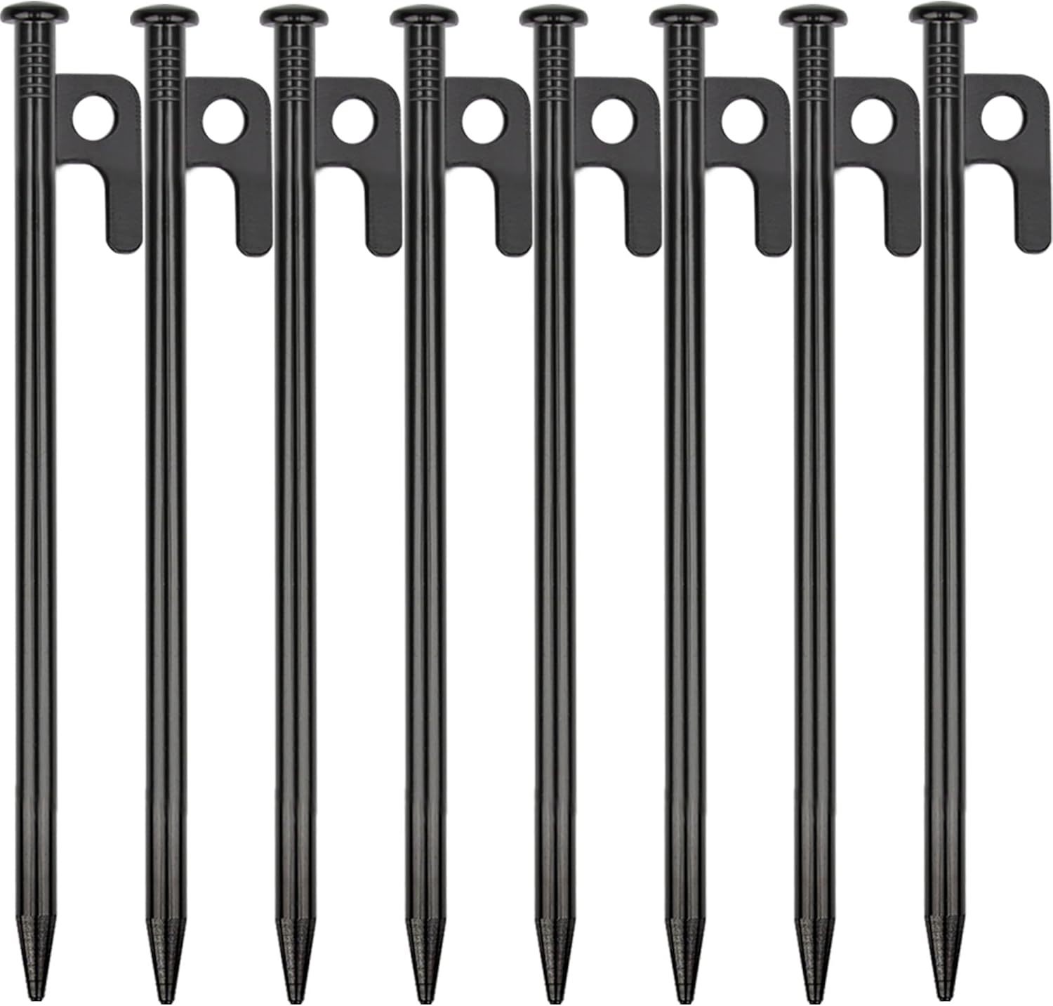 Heavy-Duty 8-Inch Steel Tent Stakes That Are Both Unbreakable And Rigid ... - $33.49