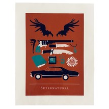 SUPERNATURAL TV Show Mini Poster by British Design House Abbie Imagine 8... - $49.00