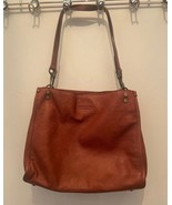 American Leather Co. Lenox Triple Entry Satchel Desert Rose - $54.45
