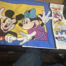 Vintage Disney Mickey Mouse Minnie Pluto Standard Pillow Case - £11.73 GBP