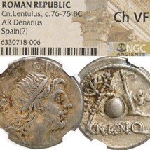 Bearded Male head/Globe Crown, Rudder. Spain Mint NGC Choice VF Cornelia 54 coin - £299.95 GBP