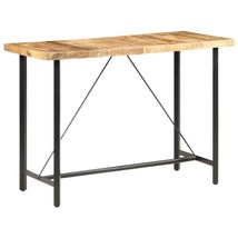 vidaXL Brown & Black Mango Wood Bar Table (42" x 23") - $7,536.89 MXN