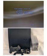 Sony PLAYSTATION 3 Slim PS3 160GB Nero Console Controller Corde 5 Giochi... - €77,66 EUR