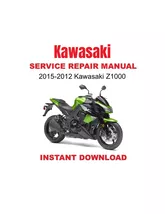 2003-2012 Kawasaki Z1000 Motorcycle Service Repair Manual - €3,65 EUR