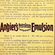 Angier&#39;s Petroleum Emulsion Lungs 1897 Advertisement Victorian Medical A... - $369.57 MXN