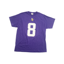 Minnesota Vikings NFL Men&#39;s Majestic Cousins #8 Name &amp; Number T-Shirt Purple XL - £23.73 GBP