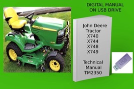 John Deere X740 X744 X748 X749 Select Series Tractor Technical &amp; Operato... - $23.74