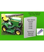 John Deere X740 X744 X748 X749 Select Series Tractor Technical &amp; Operato... - £18.75 GBP