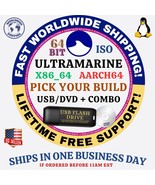 ULTRAMARINE Linux OS ISO ALL VERSIONS 64BIT USB-DVD, LIVE-FULL BOOT, MAC PC - €4,25 EUR+