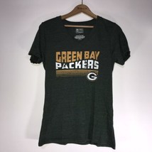 Green Bay Packers Women&#39;s Size L Green V Neck Short Sleeve T-Shirt Nfl Pro Line - £13.34 GBP