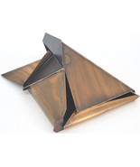 Ron Hinton Bronze Abstract Sculpture Architectural Lid Box Etched Copper... - £530.79 GBP