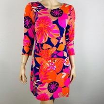 Trina Turk Gorgeous Colorful Big Floral Print Accent Back Women&#39;s M Pret... - £56.61 GBP