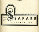 Seafare Restaurant Menu Connecticut Ave Washington DC 1953 - $74.44