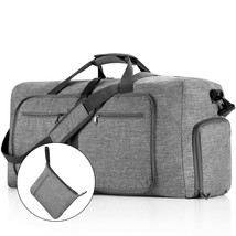 Travel Duffel Bag for Men, 65L Foldable Duffle Bags with Shoes Compartment, Over - £28.19 GBP