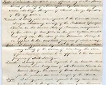 John G Clark Hand Written &amp; Sealed Will 1853 Burlington County New Jersey  - £38.10 GBP