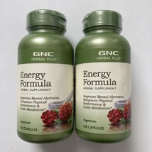 2 Pack - GNC Herbal Plus Energy Formula, 100 Capsules Ea, Exp 05/2025, S... - $36.09