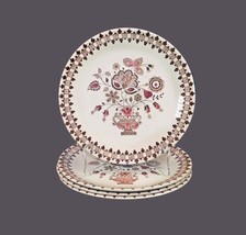 Four Johnson Brothers Jamestown Brown salad plates made in England. - £55.15 GBP