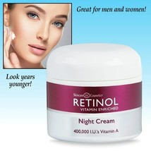 Retinol Anti-Aging Night Cream For Young Looking Skin - Reduces Fine Lin... - £20.77 GBP