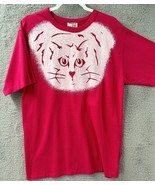 Vintage Cat T Shirt Single Stitch Land N Sea Sport Made In USA Size Larg... - $23.00