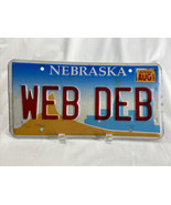 WEB DEB Vintage Vanity License Plate Nebraska Personalized Auto Man-Cave... - $97.25 CAD