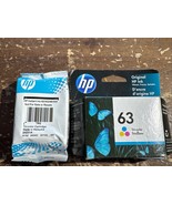 2 X New Genuine HP 63 Tri-Color Standard Yield Ink Cartridge (F6U61AN#140) - $368.69 MXN