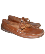 Izod Burton Men Size 11 M Brown Slip On Moc Toe Driving Loafer Shoes - £16.26 GBP
