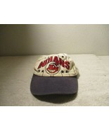 Vintage Cleveland Indians Guardians Starter Wahoo Snap Back Hat - £35.02 GBP