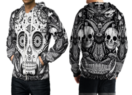 Day of the Dead Skull  3D Print Hoodies Zipper   Hoodie Sweatshirt for  men - £38.93 GBP