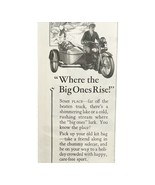 Harley Davidson Sidecar Advertisement 1928 Motorcycle Big Ones DWCC10 - $42.18 CAD