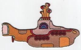 The Beatles Yellow Submarine Movie Art Rendition 5&quot; Wide Submarine Patch... - £7.84 GBP