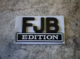 One FJB EDITION 3D Badge Car Automotive Truck Sticker Emblem Metal Alloy - £11.77 GBP