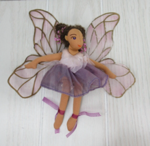 Folkmanis Sugar Plum Ballerina Fairy finger puppet AA Brown hair Purple ... - £22.80 GBP