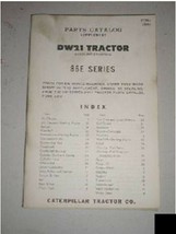 Caterpillar Cat DW21 Tractor 86E Parts Catalog Supplement - £2.26 GBP