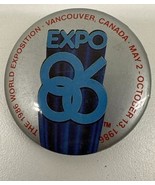 Vintage Expo 86 Vancouver Canada Pinback Button - $27.73 CAD