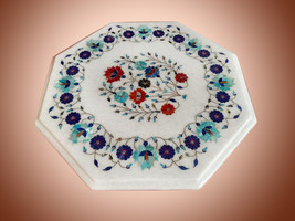  Size: 15&quot;x15&quot; Inch Material: Marble &amp; Semi Precious Inlay Stones Shape:... - $285.00