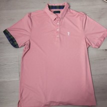 William Murray Golf Polo Mens Medium Pink Performance Stretch Activewear  - £19.48 GBP