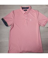 William Murray Golf Polo Mens Medium Pink Performance Stretch Activewear  - $23.76