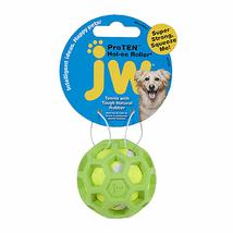 JW Pet Proten Hol-ee Roller Dog Chew Puzzle, Small, Lime Green Tennis Ball With  - £11.34 GBP