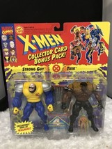 Toy Biz Marvel X-Men Strong Guy &amp; Tusk Figures Moc Vintage Walmart Exclusive 1994 - £23.53 GBP