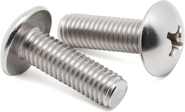 1/4-20 X 5/8&quot; Truss Head Machine Screws, Full Thread, 304 Stainless Stee... - £10.02 GBP