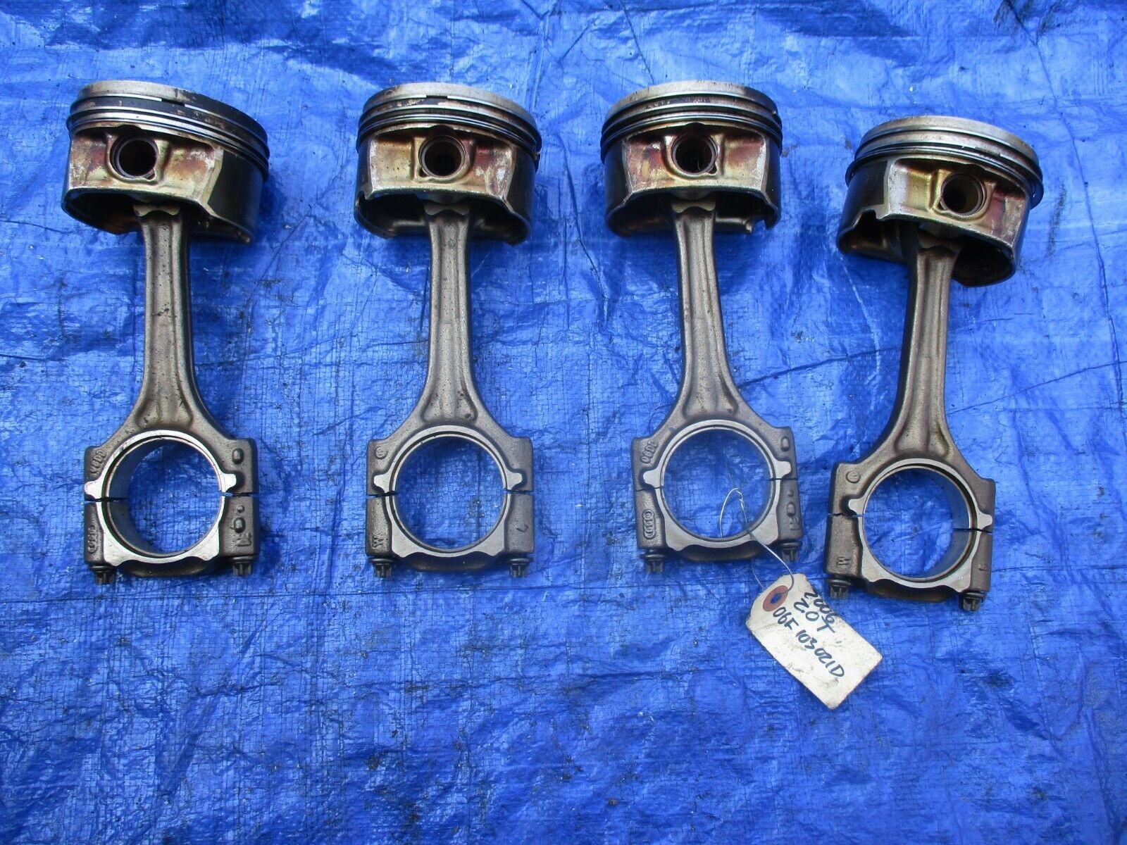 2006 Volkswagen Jetta 2.0 turbo pistons and connecting rods set motor en... - $149.99
