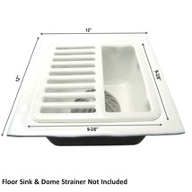 GSW Floor Sink Top Grate with Ceramic Surface FS-T3/4 SIZE, 9-⅜” x 9-⅜” ... - £26.47 GBP