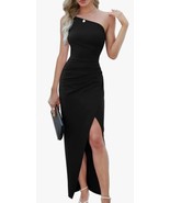 Sarin Mathews Womens One Shoulder Long Formal Dress Sexy Summer Sleevele... - $539.25 MXN