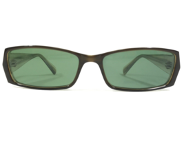 Carmen Marc Valvo Sole Mischa Olive Pearl Verde Marrone Rettangolare Montatura - £25.85 GBP