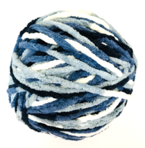 Bernat Baby Blanket Yarn #6 Super Bulky Gauge 10.5 oz / 300 g Blue White Varg - £9.10 GBP